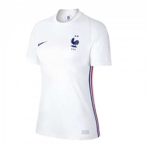 Frankrig Fodboldtrøjer Dame Udebanesæt Euro 2020 Kort ærmer Frankrig Fodboldtrøjer Dame Udebanesæt Euro 2020 Kort ærmer